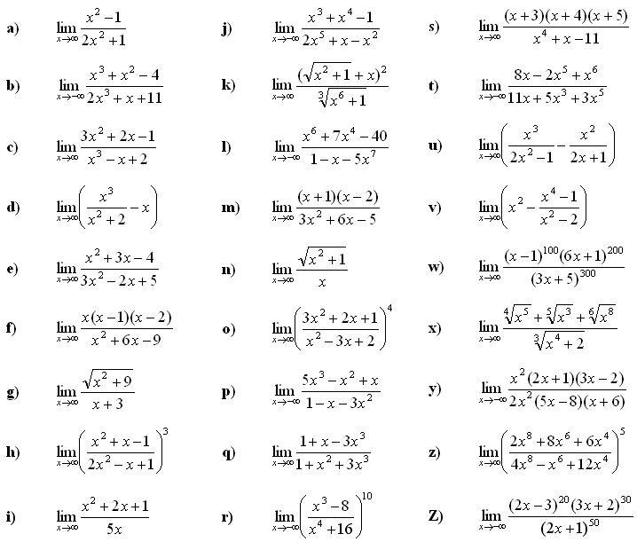 Limit of a function - Exercise 2